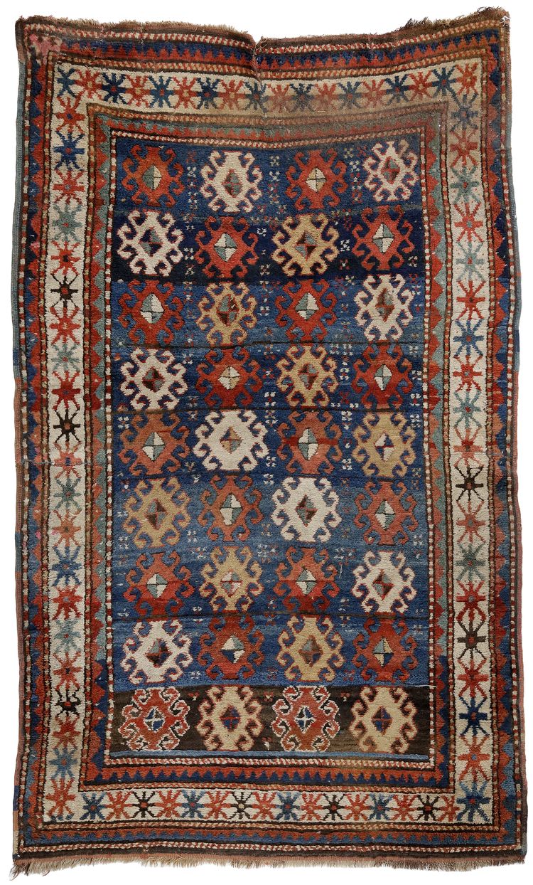 A CAUCASIAN KAZAK RUG, LATE 19TH CENTURY