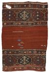 AN ANTIQUE BERGAMA KILIM MAFRASH
