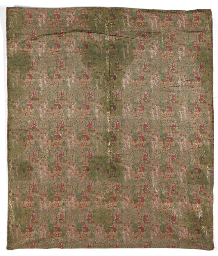 A QAJAR SILK EMBROIDERY