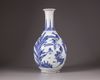 A large blue and white vase for the Japanese market