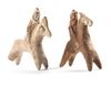 TWO TERRACOTTA HORSEMEN, PARTHIAN, 3RD/2ND CENTURY BC