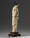 A Chinese ivory carving of a lady
