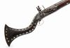 A MIQUELET LOCK LONG GUN,19TH CENTURY