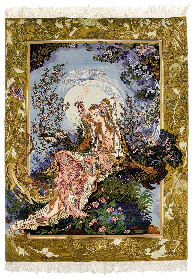 AN 'OMAR KHAYYAM TABRIZ RUG