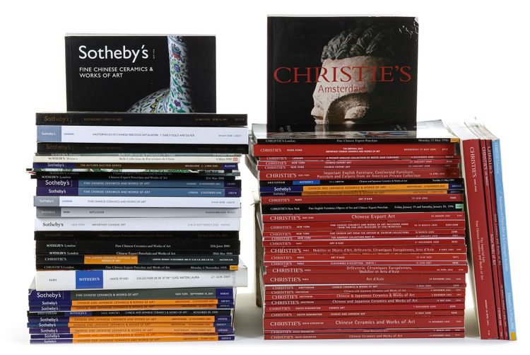SIXTY-FIVE ASIAN ART CATALOGUES; SOTHEBY'S & CHRISTIES