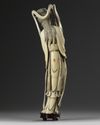 A CHINESE IVORY FIGURE OF A FEMALE IMMORTAL