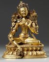 A Chinese gilt bronze figure of Tara