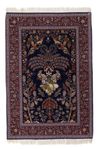 A FINE SILK KASHAN RUG