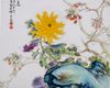 An Autumn scenery porcelain  plaque