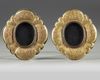 A PAIR OF OTTOMAN  GILT TOMBAK PHOTOGRAPH FRAMES, 19TH CENTURY