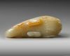 TWO CHINESE CELADON JADE GEESE CARVINGS, 19TH-20TH CENTURY