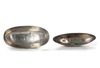 TWO OVAL SILVER BOWLS, SASSANIAN 4TH-5TH CENTURY AD