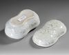 A CHINESE WHITE-GLAZED COVERED BOX, 17TH CENTURY