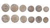 SAFAVID, DIFFERENT RULERS, SIX SILVER COINS, DATED
