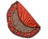 A RESHT EMBROIDERY CIRCULAR TABLE COVER, PERSIA, 19TH CENTURY