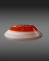 A SASSANIAN AGATE STAMP SEAL WITH STAG AND PAHLAVI INSCRIPTION, CIRCA 4TH-5TH CENTURY A.D.