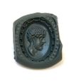 A ROMAN PORTRAIT INTAGLIO OF 'AELIUS' 2ND CENTURY AD, MOUNTED IN A 20 CENTURY GOLD RING, 18K WITH DIAMOND