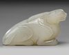 A CHINESE JADE ANIMAL/BIXIE, QING DYNASTY (1644-1912)
