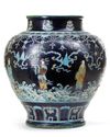 A CHINESE FAHUA 'EIGHT IMMORTALS' JAR, CHINA, MING DYNASTY (1368-1644)