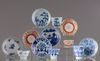 A lot of Chinese porcelain cups and saucers
