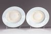 TWO CHINESE BLUE AND WHITE SAUCERS