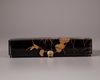 A rectangular 'fubako' lacquered box