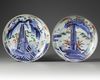 A pair of Japanese Imari dishes