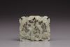 A pale celadon openwork jade plaque