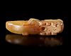 A CHINESE JADE GRASSHOPPER PENDANT, HAN DYNASTY (206 BC–220 AD)
