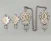 TWO PAIR OF SILVER FIBULA'S, MOROCCO AND ALGERIA, LATE 19TH-EARLY 20TH CENTURY