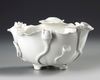 A CHINESE BLANC DE CHINE WHITE-GLAZED LOTUS BOWL, 18TH CENTURY