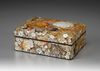 A Japanese Shibayama box and cover