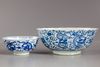 Two Chinese blue and white bowls