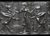 A NEO-ASSYRIAN OR NEO-BABYLONIAN CHALCEDONY CYLINDER SEAL, CIRCA 8TH-7TH CENTURY B.C.