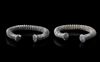 A PAIR OF SILVER BRACELETS, CLASSICAL GREEK PERIOD, 4TH CENTURY BC