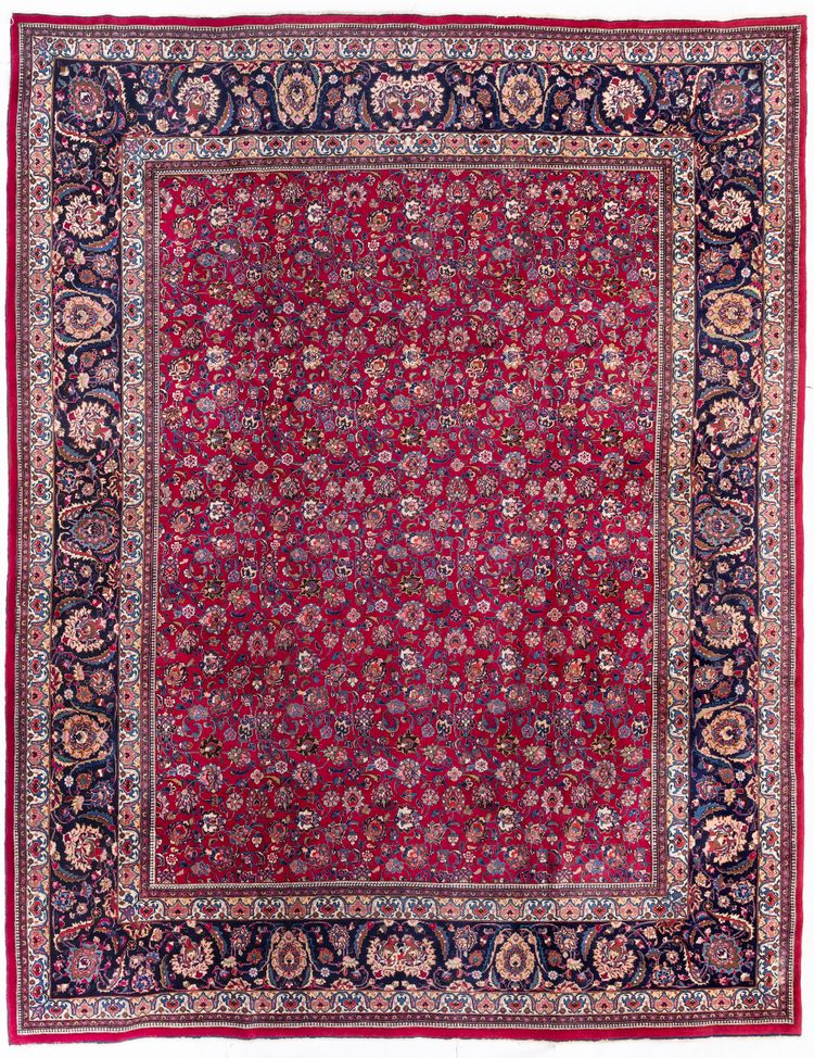 A FINE MESHED WITH KURK WOOL PROBABLY FROM A WORKSHOP IN SABER OR AMOGLI, 1900