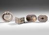 AN OTTOMAN SILVER DRESSING SET, 19TH CENTURY