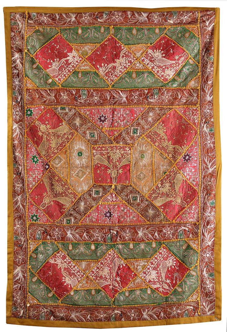 A PERSIAN HANGIN PANEL, QAJAR, PERSIA