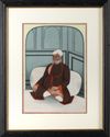 A NOBLEMAN SEATED AGAINST A BOLSTER, PERHAPS UDAIPUR, RAJASTHAN, CIRCA 19TH CENTURY