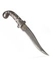 A MUGHAL SILVER INLAID DAGGER, 20TH CENTURY