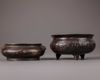 Two Chinese bronze censers