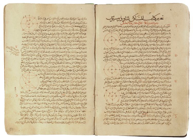 A COMPENDIUM OF TREATISES ON ASTRONOMY AND MATHEMATICS, 1279, NASIR AL-DIN AL-TUSI (DIED 1274)