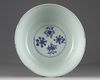 A Chinese blue and white 'flower scroll' bowl