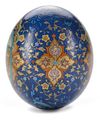 A PAINTED OSTRICH EGG, TURKEY, 20TH CENTURY