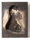 A METAL HIGH-RELIEF PLATE OF KING GEORGE V (GEORGE FRIEDRICH KARL ERNST AUGUST, KING OF HANOVER) (1819-1878)