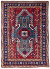 SEWAN KAZAK SHILD RUG, AZERBAIJAN,WITH UNUSAL BORDURE ,19TH CENTURY 