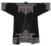 A Japanese grey Ainu kimono