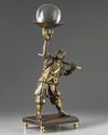 A Japanese bronze figure of a Samurai