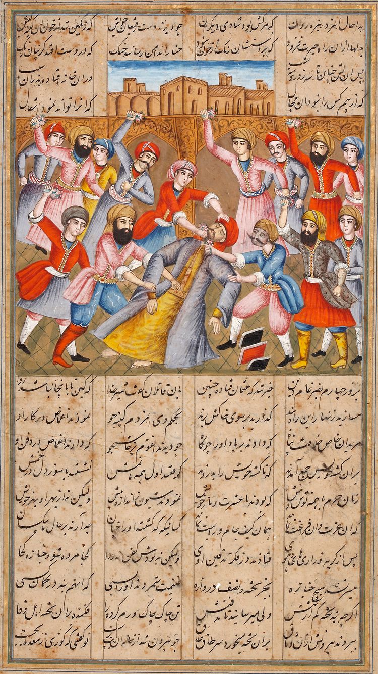 A PERSIAN MINIATURE, QAJAR, 19TH CENTURY