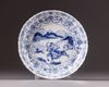 A Chinese blue and white dish